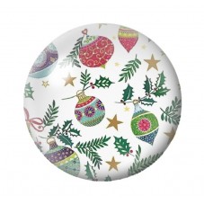 Cabochon en Verre Illustré Noël 12 à 25mm pour la création de bijoux fantaisie - DIY