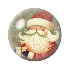 Cabochon en Verre Illustré Noël 12 à 25mm pour la création de bijoux fantaisie - DIY