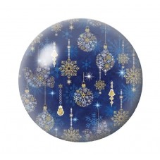 Cabochon en Verre Illustré Noël 12 à 25mm pour la création de bijoux fantaisie - DIY