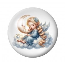 Cabochon en Verre Illustré Noël 12 à 25mm pour la création de bijoux fantaisie - DIY