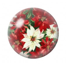 Cabochon en Verre Illustré Noël 12 à 25mm pour la création de bijoux fantaisie - DIY