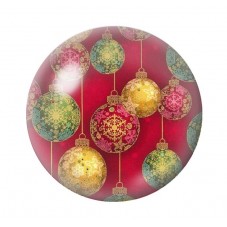 Cabochon en Verre Illustré Noël 12 à 25mm pour la création de bijoux fantaisie - DIY