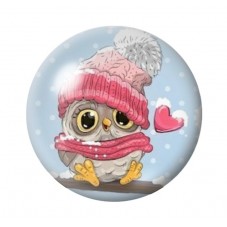 Cabochon en Verre Illustré Noël 12 à 25mm pour la création de bijoux fantaisie - DIY