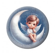 Cabochon en Verre Illustré Noël 12 à 25mm pour la création de bijoux fantaisie - DIY