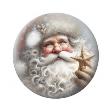 Cabochon en Verre Illustré Noël 12 à 25mm pour la création de bijoux fantaisie - DIY