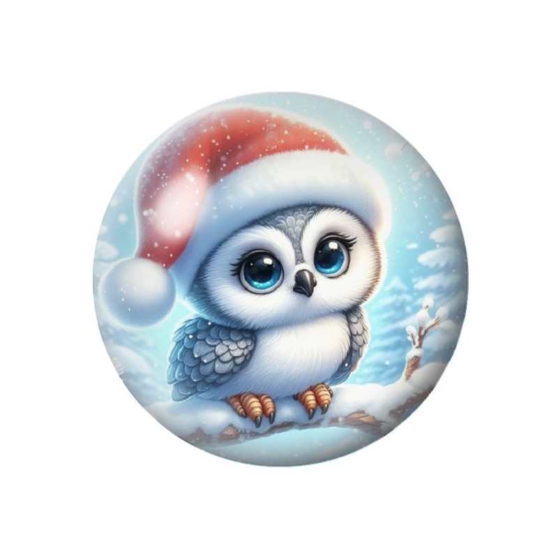 Cabochon en Verre Illustré Noël 12 à 25mm