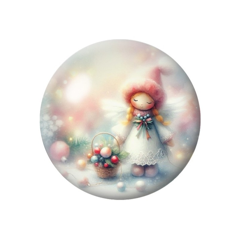 Cabochon en Verre Illustré Noël 12 à 25mm