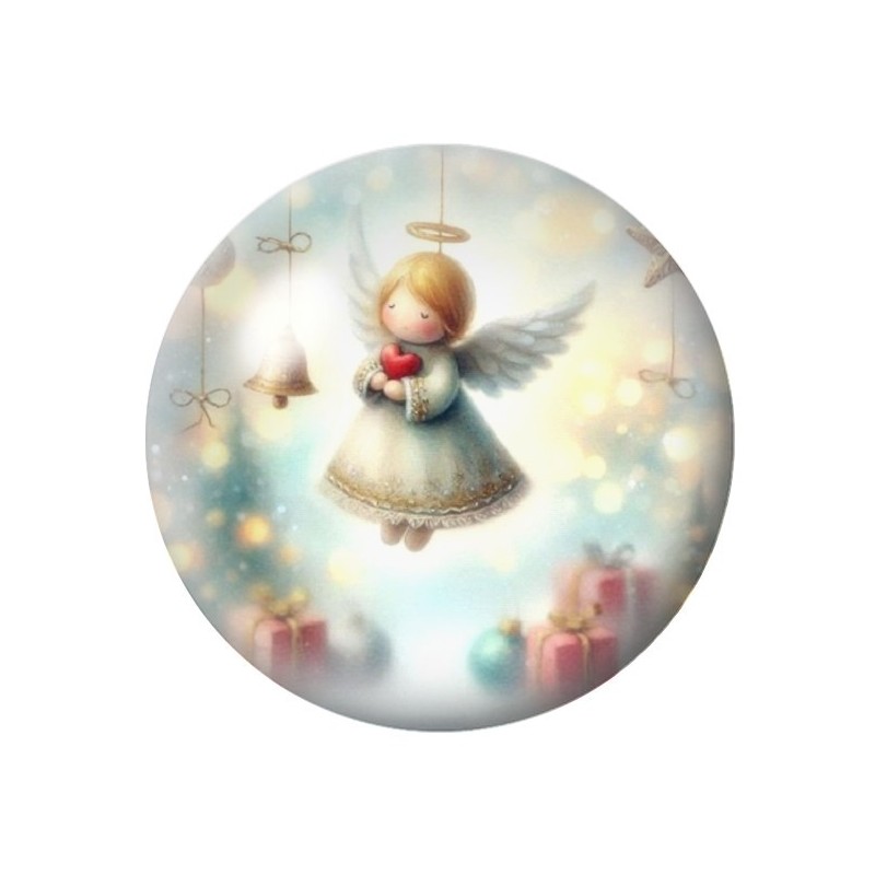 Cabochon en Verre Illustré Noël 12 à 25mm