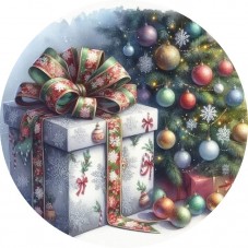 Cabochon en Verre Illustré Noël 12 à 25mm pour la création de bijoux fantaisie - DIY