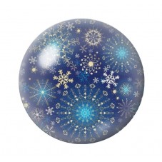Cabochon en Verre Illustré Noël 12 à 25mm pour la création de bijoux fantaisie - DIY