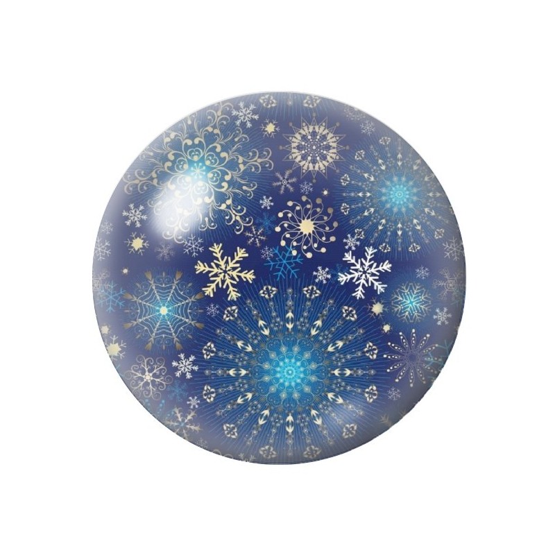 Cabochon en Verre Illustré Noël 12 à 25mm