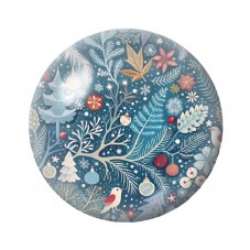 Cabochon en Verre Illustré Noël 12 à 25mm pour la création de bijoux fantaisie - DIY