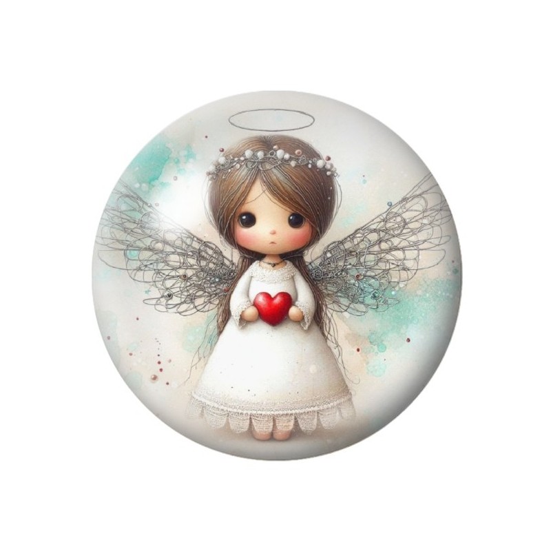 Cabochon en Verre Illustré Noël 12 à 25mm