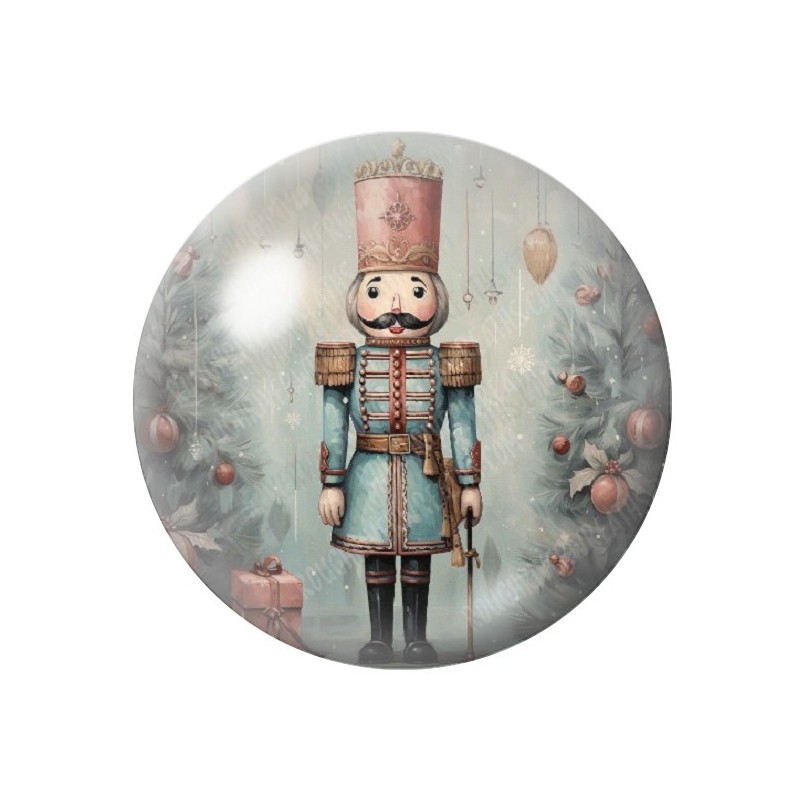 Cabochon en Verre Illustré Noël 12 à 25mm