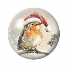 Cabochon en Verre Illustré Noël 12 à 25mm pour la création de bijoux fantaisie - DIY