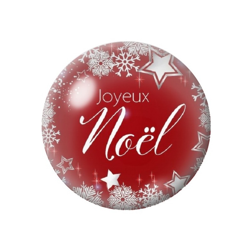 Cabochon en Verre Illustré Noël 12 à 25mm