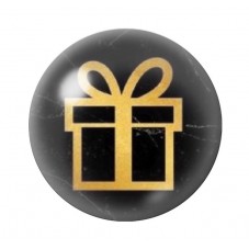 Cabochon en Verre Illustré Noël 12 à 25mm pour la création de bijoux fantaisie - DIY