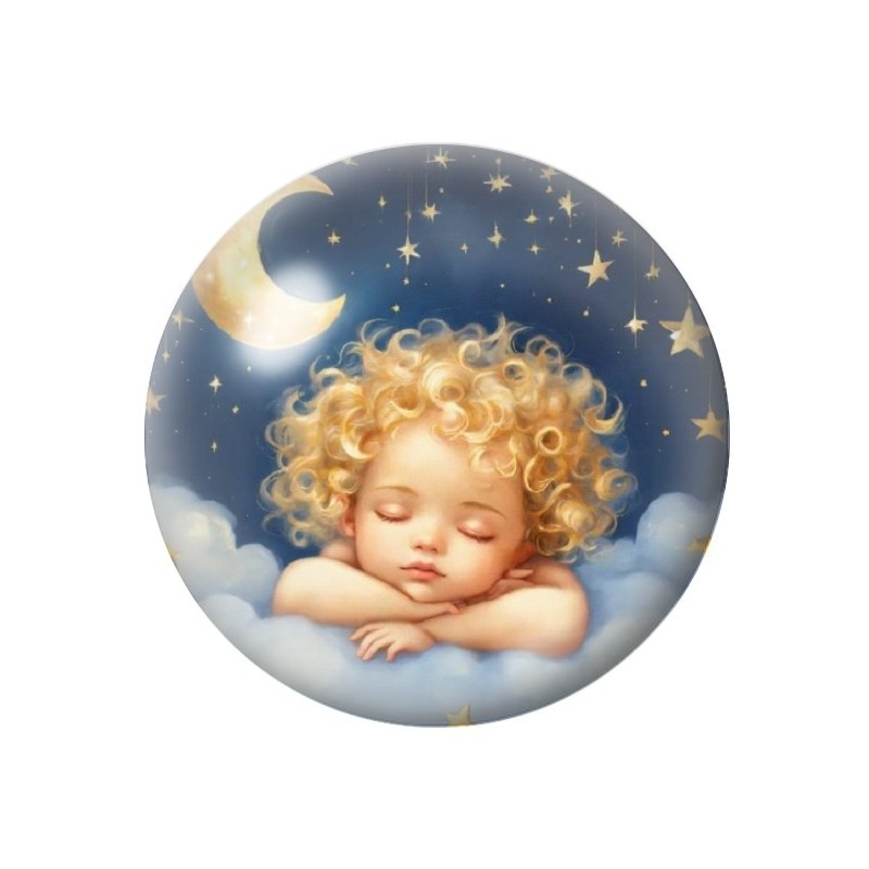 Cabochon en Verre Illustré Noël 12 à 25mm