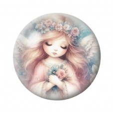 Cabochon en Verre Illustré Noël 12 à 25mm pour la création de bijoux fantaisie - DIY