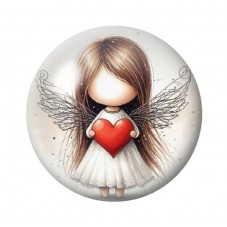 Cabochon en Verre Illustré Noël 12 à 25mm pour la création de bijoux fantaisie - DIY