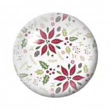 Cabochon en Verre Illustré Noël 12 à 25mm pour la création de bijoux fantaisie - DIY