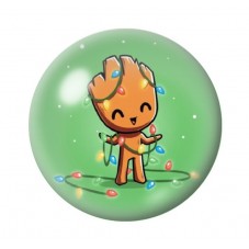 Cabochon en Verre Illustré Noël 12 à 25mm pour la création de bijoux fantaisie - DIY