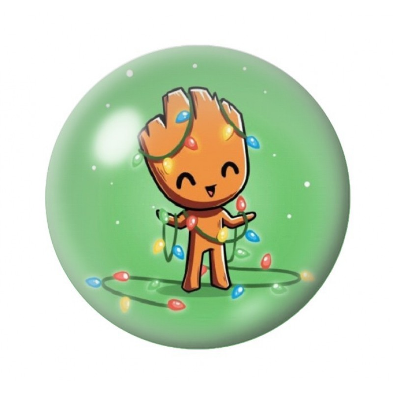 Cabochon en Verre Illustré Noël 12 à 25mm