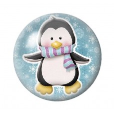 Cabochon en Verre Illustré Noël 12 à 25mm pour la création de bijoux fantaisie - DIY