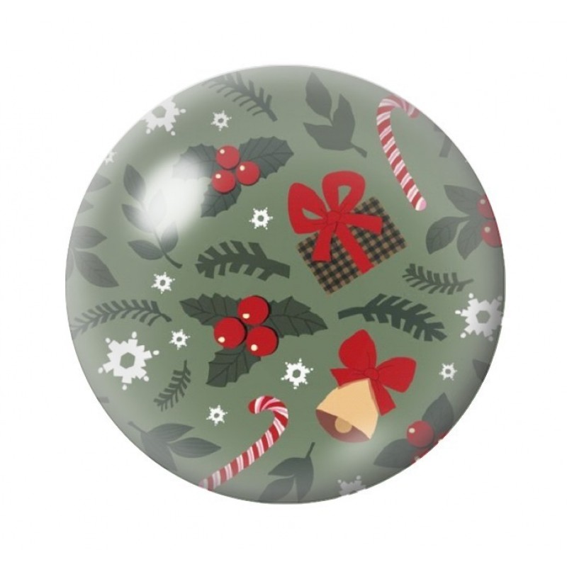 Cabochon en Verre Illustré Noël 12 à 25mm