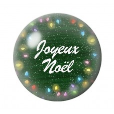 Cabochon en Verre Illustré Noël 12 à 25mm pour la création de bijoux fantaisie - DIY