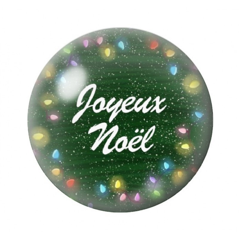 Cabochon en Verre Illustré Noël 12 à 25mm