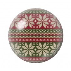 Cabochon en Verre Illustré Noël 12 à 25mm pour la création de bijoux fantaisie - DIY