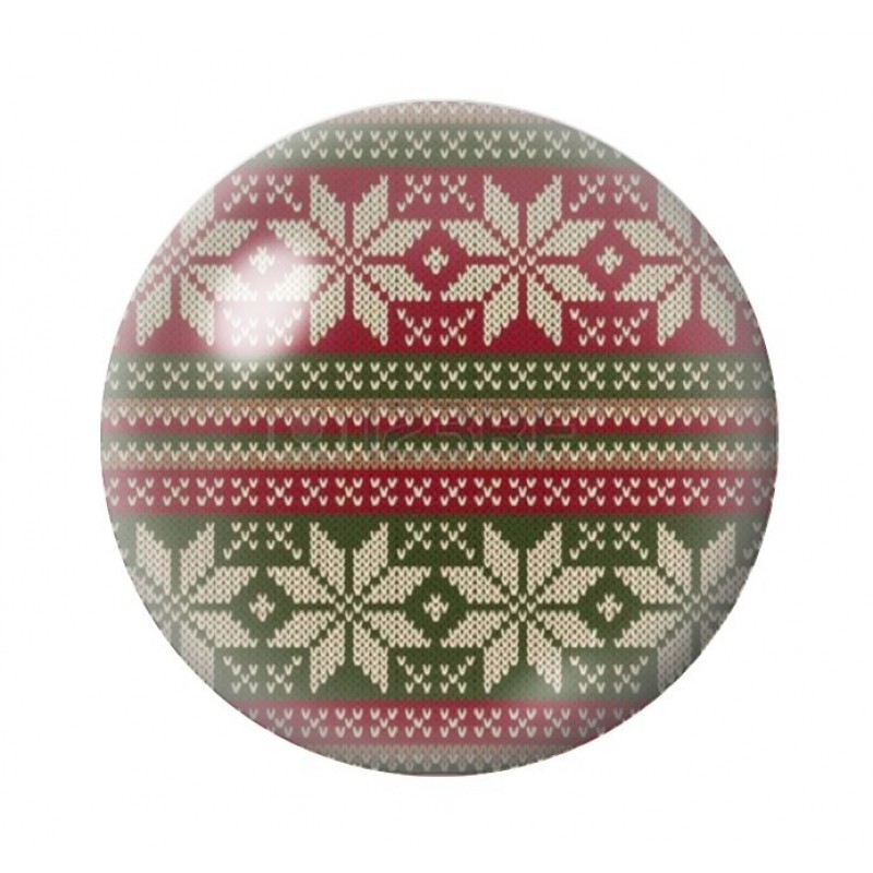 Cabochon en Verre Illustré Noël 12 à 25mm