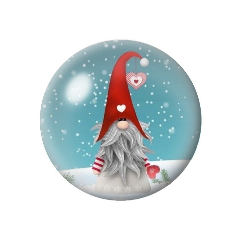 Cabochon en Verre Illustré Noël 12 à 25mm