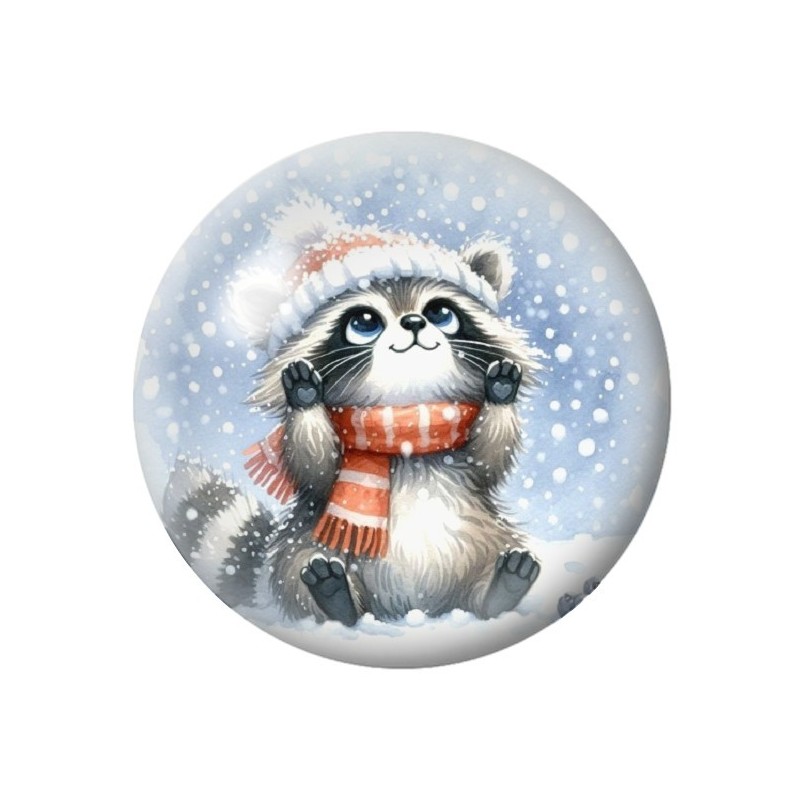 Cabochon en Verre Illustré Noël 12 à 25mm