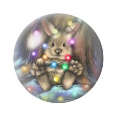 Cabochon en Verre Illustré Noël 12 à 25mm pour la création de bijoux fantaisie - DIY