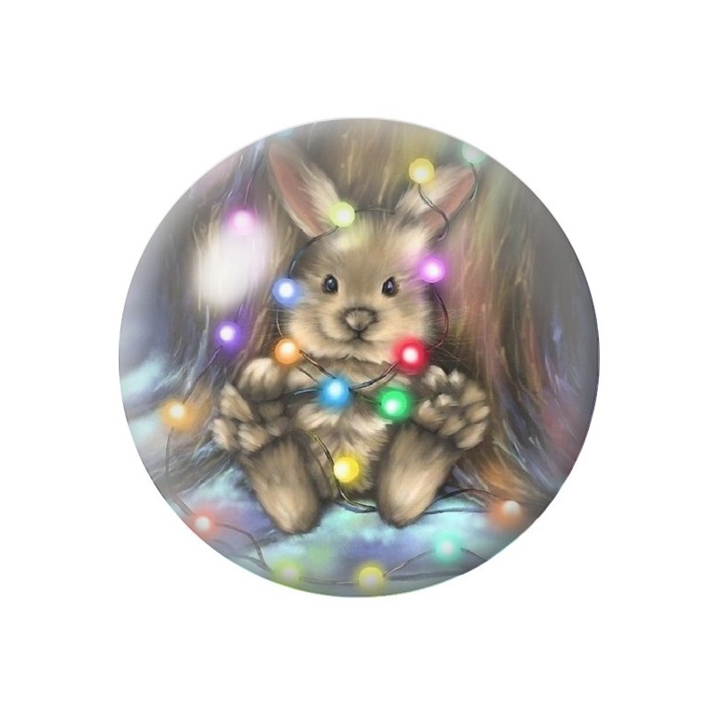 Cabochon en Verre Illustré Noël 12 à 25mm