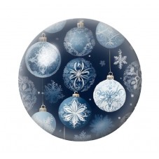 Cabochon en Verre Illustré Noël 12 à 25mm pour la création de bijoux fantaisie - DIY