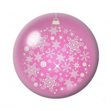 Cabochon en Verre Illustré Noël 12 à 25mm pour la création de bijoux fantaisie - DIY