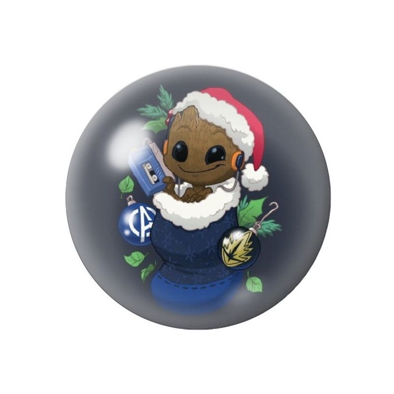 Cabochon en Verre Illustré Noël 12 à 25mm