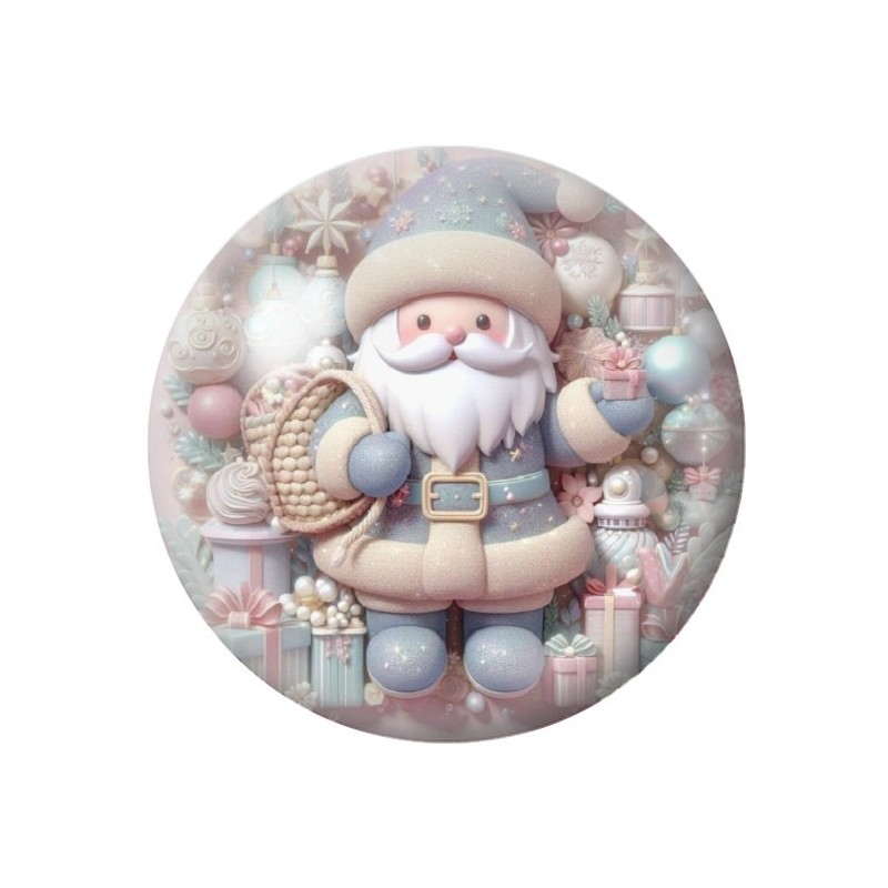 Cabochon en Verre Illustré Noël 12 à 25mm