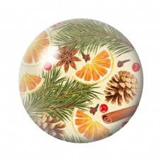 Cabochon en Verre Illustré Noël 12 à 25mm pour la création de bijoux fantaisie - DIY