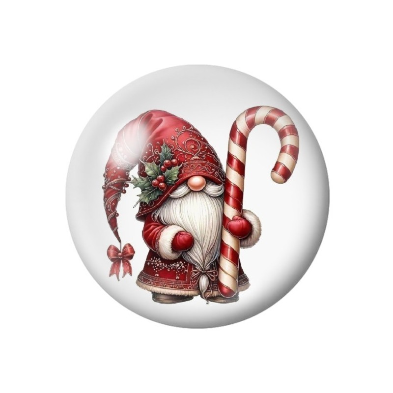 Cabochon en Verre Illustré Noël 12 à 25mm
