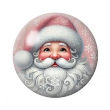 Cabochon en Verre Illustré Noël 12 à 25mm pour la création de bijoux fantaisie - DIY