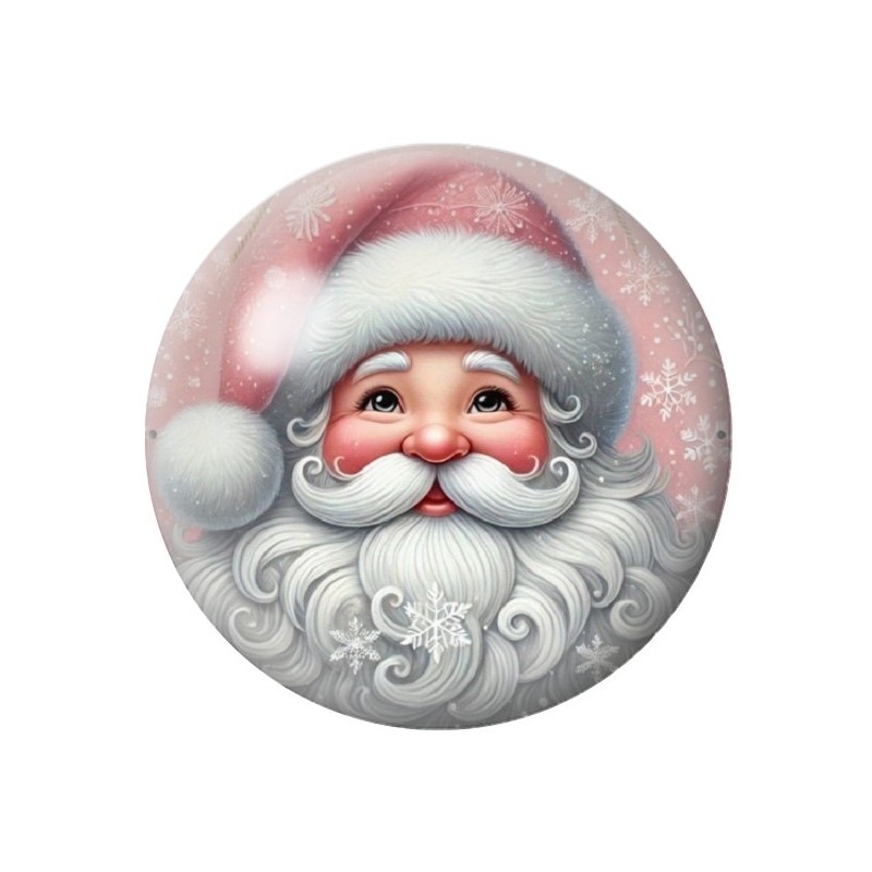 Cabochon en Verre Illustré Noël 12 à 25mm