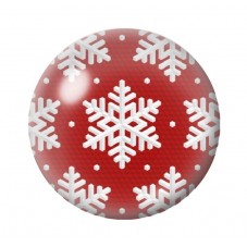 Cabochon en Verre Illustré Noël 12 à 25mm pour la création de bijoux fantaisie - DIY