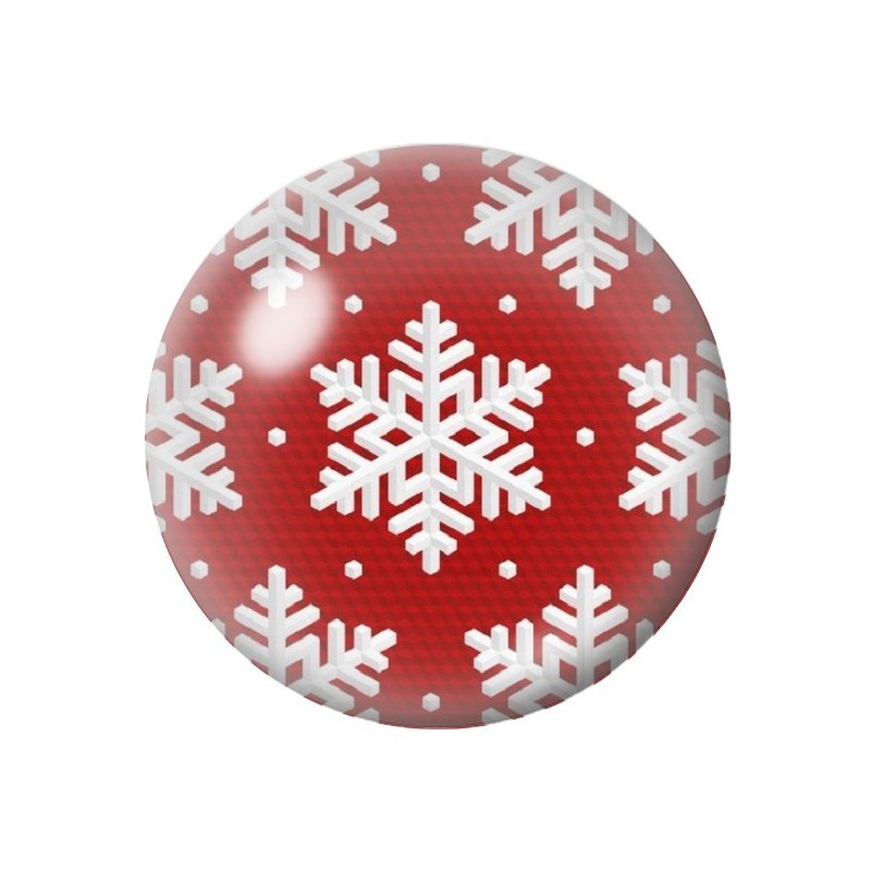 Cabochon en Verre Illustré Noël 12 à 25mm