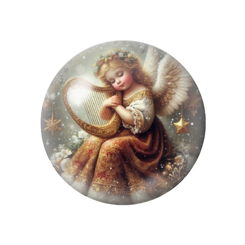 Cabochon en Verre Illustré Noël 12 à 25mm