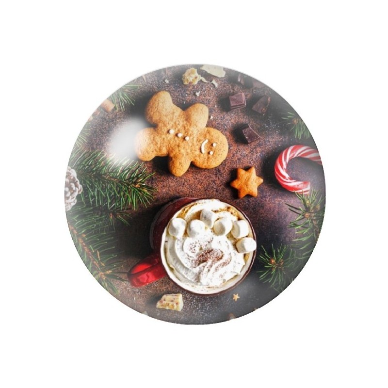 Cabochon en Verre Illustré Noël 12 à 25mm