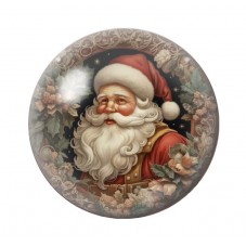 Cabochon en Verre Illustré Noël 12 à 25mm pour la création de bijoux fantaisie - DIY